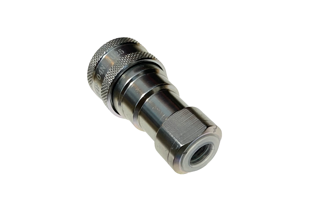 3/8″ Ag Hydraulic Quick Connect Female Coupler, 3/8″ NPT Thread , Poppet Valve