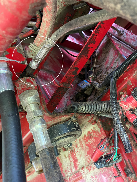 Aux Pump System Hydraulic Hose for Case® Combine Replaces 127993A1 Models 2144 2166 2188