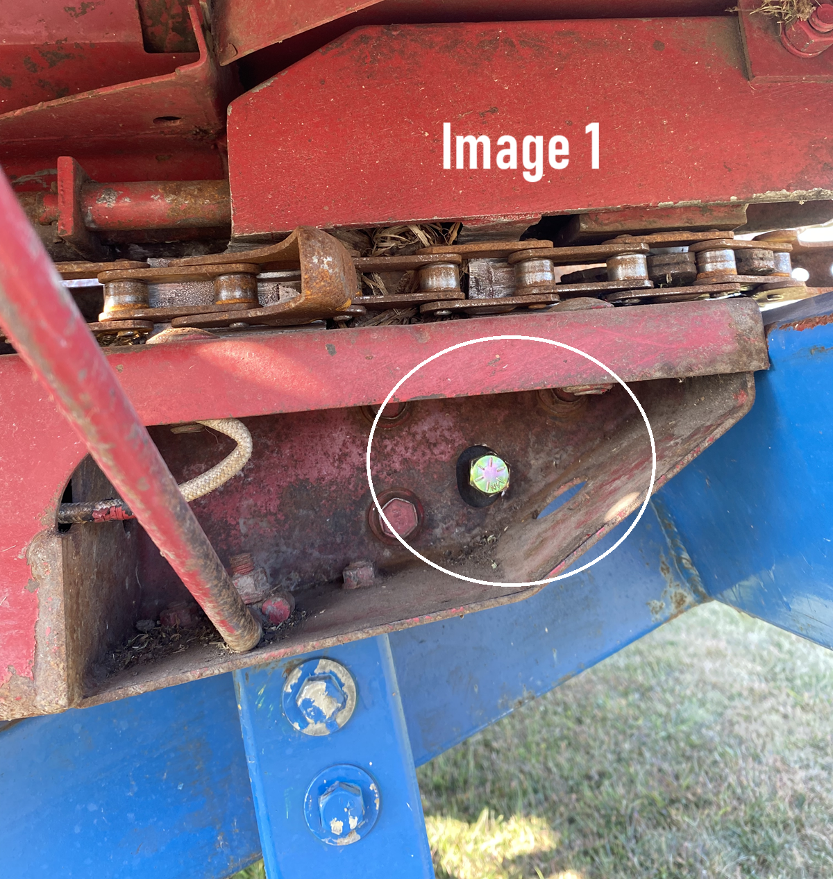 Support Bolt - Stalk Roll for Case IH® 1043 1044 1054 1063 1064 1083 1084 3206 3208 3212 3406 3408 3412 - 327205C1, 1306172C1, 1989234C1 1306171C1 1989233C1 1327204C1