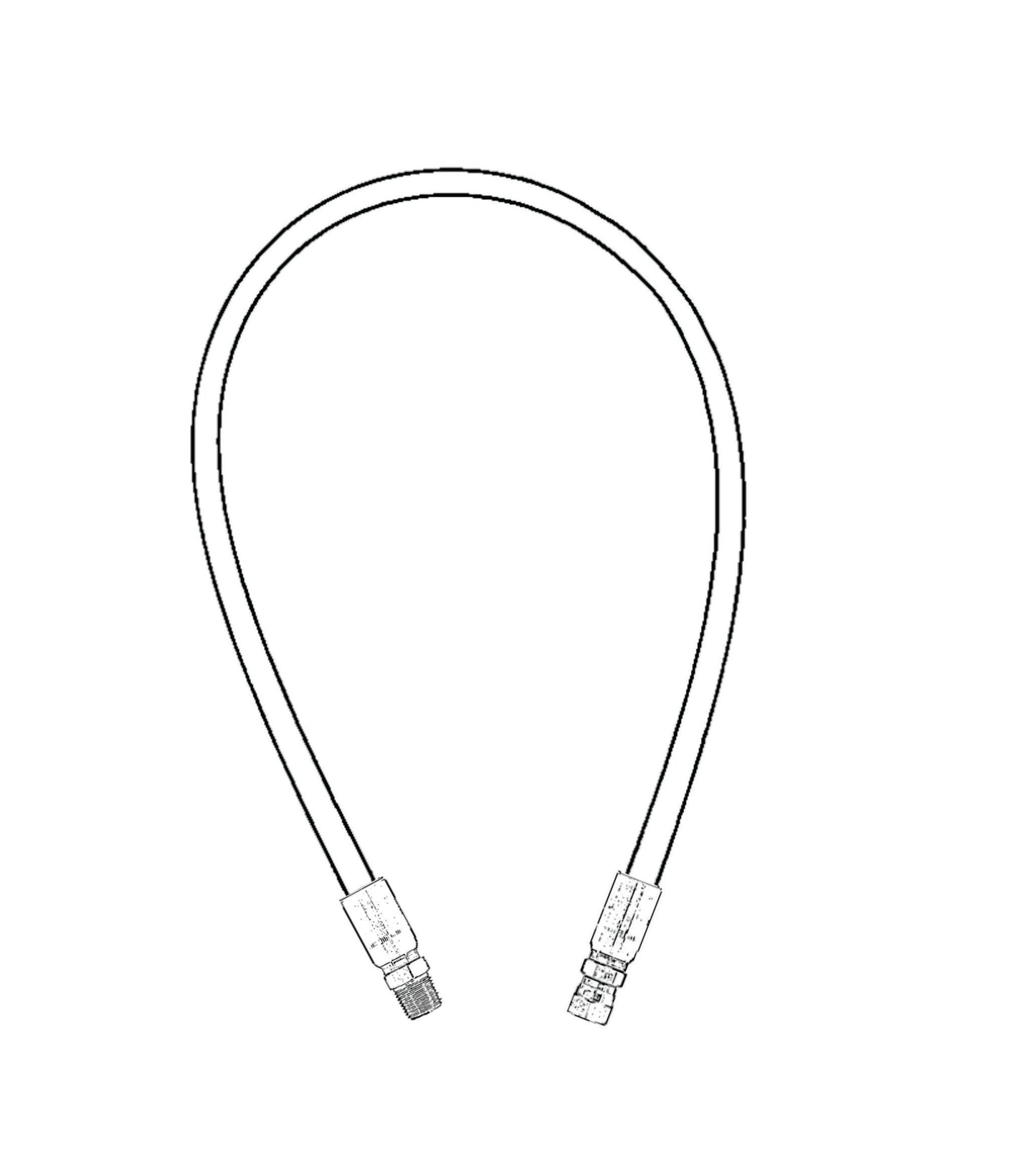 78" V-Blade Hydraulic Hose fits Kubota® V5295 78" V BLADE (78" V blade) V5295A - 78" V-BLADE Replaces 77700-06638