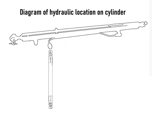 Main Unloading Auger Hydraulic Hose for Case® Combine Replaces 134976A1 Fits Models 2144 2166 2188 2344 2366 2377 2388 +