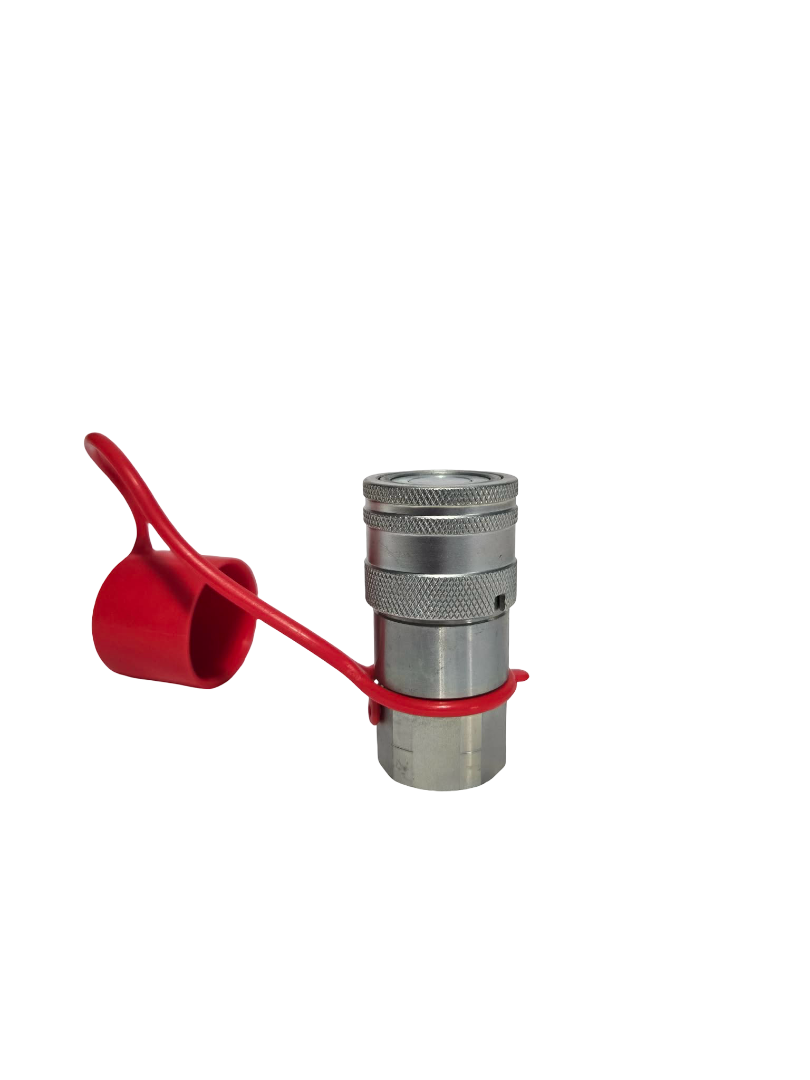 1/2″ Ag Hydraulic Flat Face Quick Connect Female Coupler, 1/2″ NPT Thread