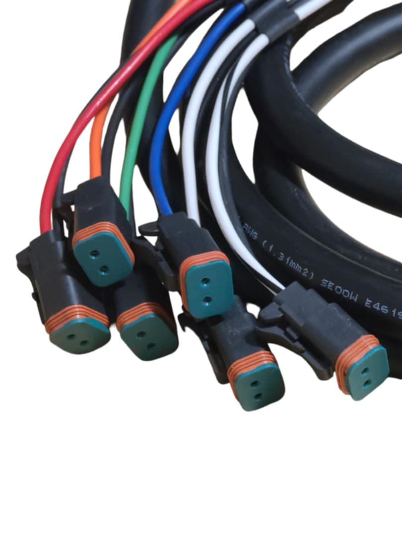 Skid Steer Aux Control Harness 8 Pin - 6 Function (Deutsch)