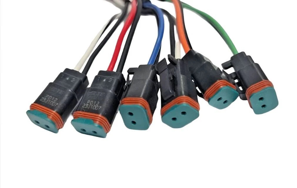 Skid Steer Aux Control Harness 14 Pin - 6 Function (Deutsch)
