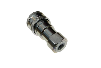 1/4″ Ag Hydraulic Quick Connect Female Coupler, 1/4″ NPT Thread , Poppet Valve