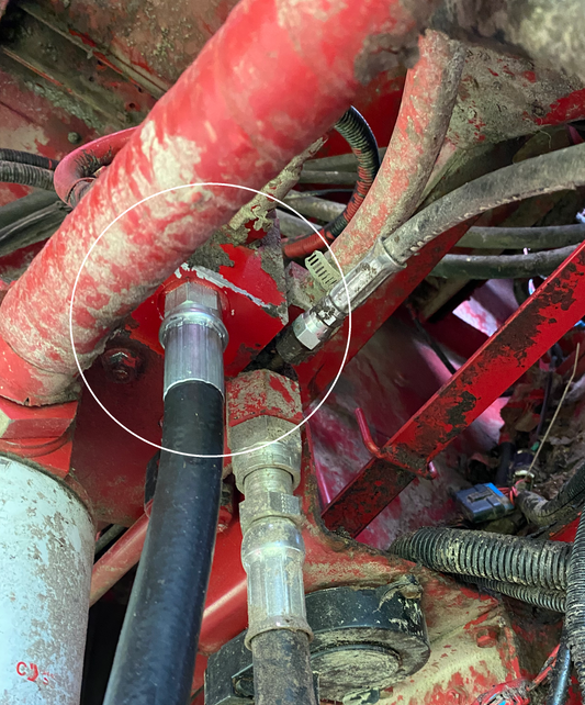 Aux Pump System Hydraulic Hose for Case® Combine Replaces 127990A1 Models 2144 2166 2188 2344 2366 2377 23808 +