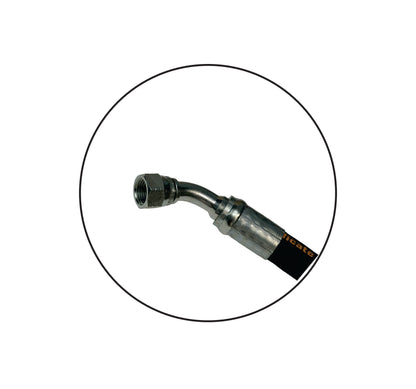 Front Loader Hydraulic Hose Kit (Control Valve to Steel Line) for Kubota® Fits LA181 LA210 LA211 Replaces 75538-66110 75538-66120