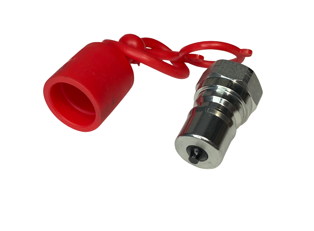 1/4″ Ag Hydraulic Quick Connect Male Coupler, 1/4″ NPT Thread , Poppet Valve