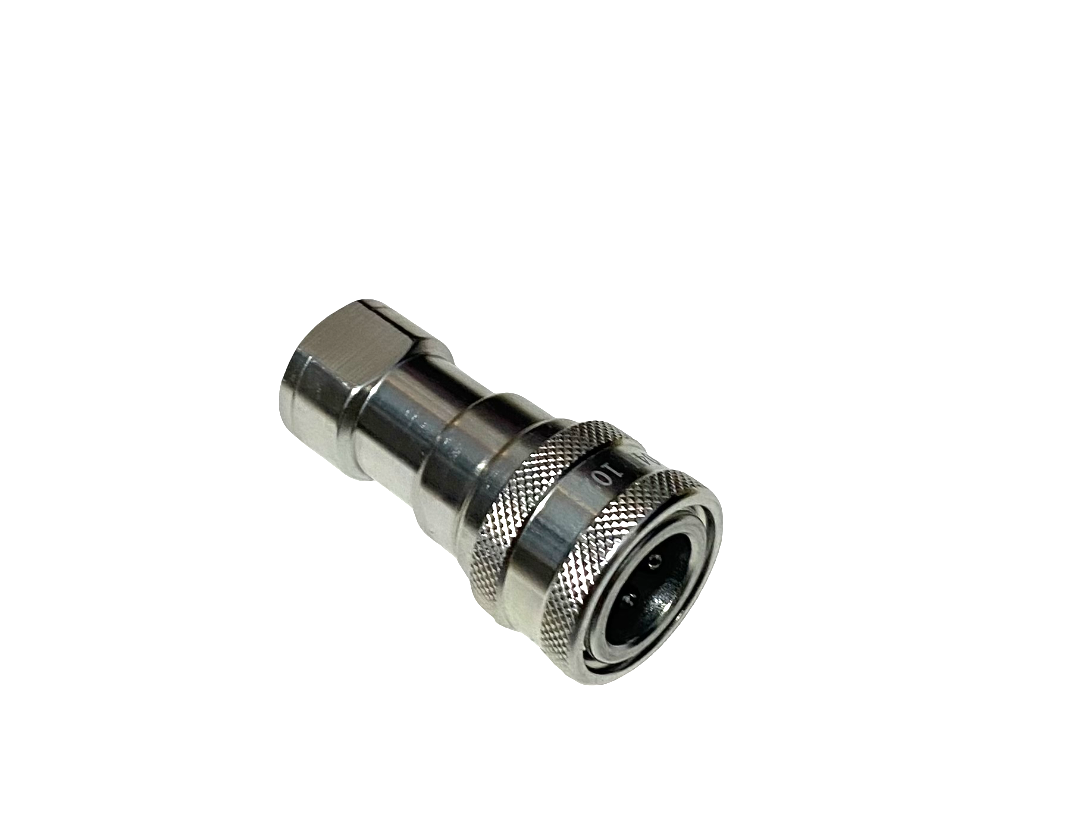 1/4″ Ag Hydraulic Quick Connect Female Coupler, 1/4″ NPT Thread , Poppet Valve