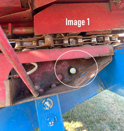 Support Bolt - Stalk Roll for Case IH® 1043 1044 1054 1063 1064 1083 1084 3206 3208 3212 3406 3408 3412 - 327205C1, 1306172C1, 1989234C1 1306171C1 1989233C1 1327204C1