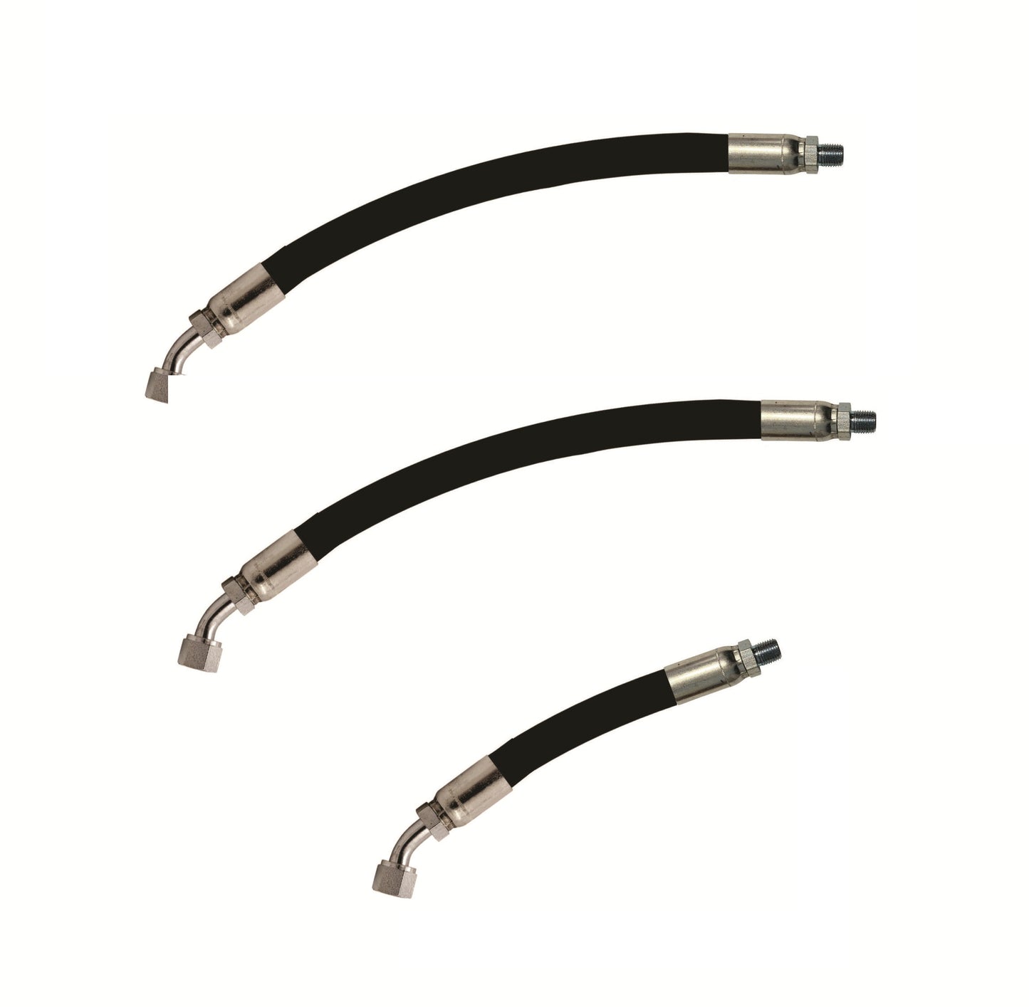 Front Loader Control Valve to Steel Line Hydraulic Hose Kit for Kubota® LA181 LA210 LA211