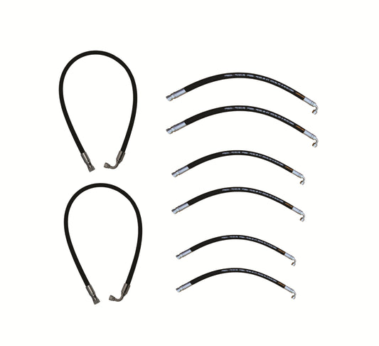 Front Loader Attachment Boom & Bucket Cylinder Hose Kit for Kubota® LA340 LA340S LA344 LA344S for Serial A6649 and Later (Late Machines)