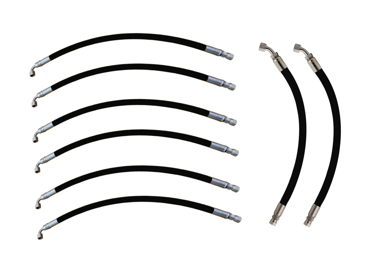 Front Loader Boom and Bucket Hose Kit Fits Kubota® LA1353S LA1353SA LA1403S