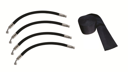 Front Loader Hydraulic Hose Kit for Kubota® LA340 LA340S LA344 LA344S Replaces 7J627-66110