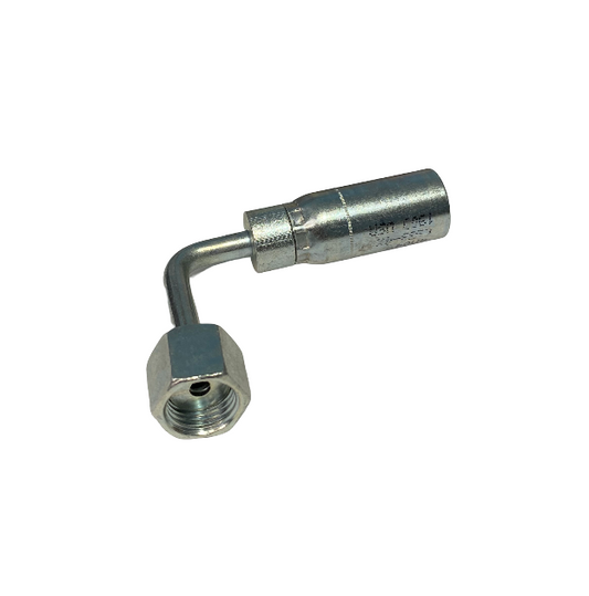 08U-A68 | FFX90L-08-08 | 1/2" Hose X 1/2" ORFS Female Long Drop 90 Fitting)