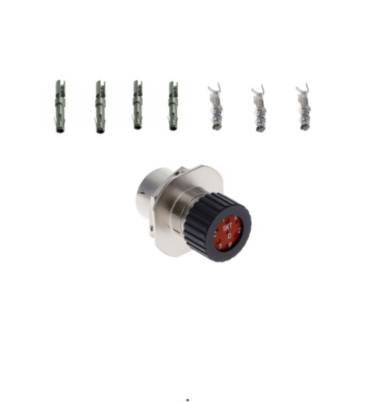 7 Pin Machine Side ACD Harness Connector With Socket Inserts for Bobcat®