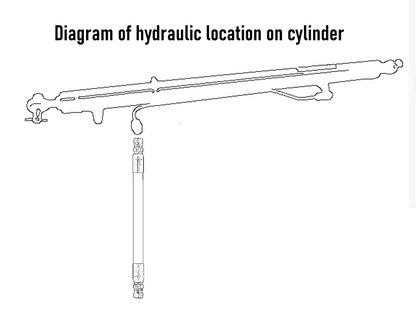 Main Unloading Auger Hydraulic Hose for Case® Combine Replaces 134976A1 Fits Models 2144 2166 2188 2344 2366 2377 2388 +