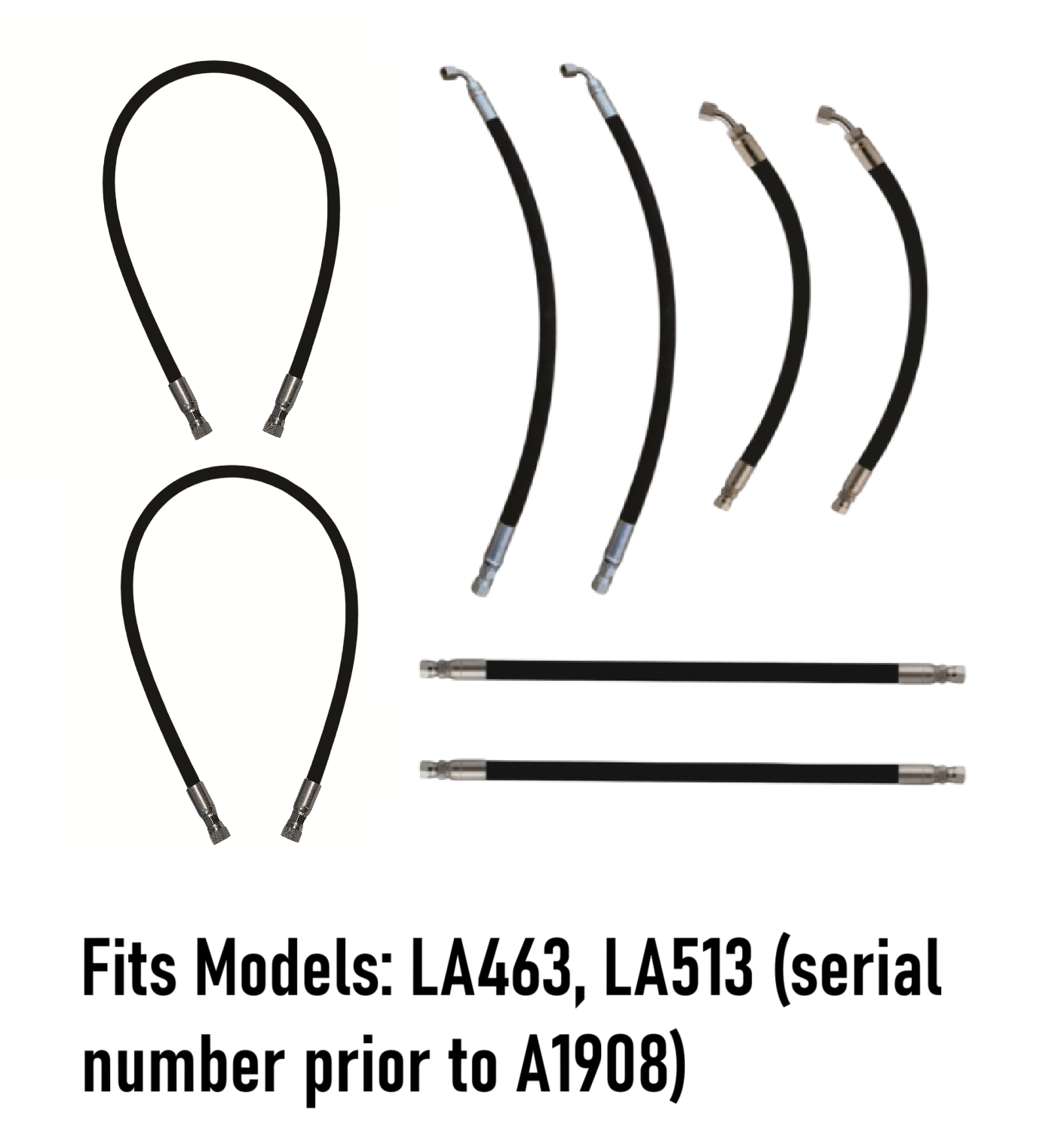 Front Loader Boom & Bucket Cylinder Hose Kit for Kubota® LA463 LA513