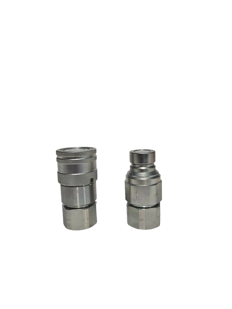 Flat Face Hydraulic Quick Coupler Kit for Bobcat® Replaces 7411975 7411976