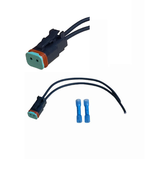 2 Way Black Plug Pigtail for Deutsch®