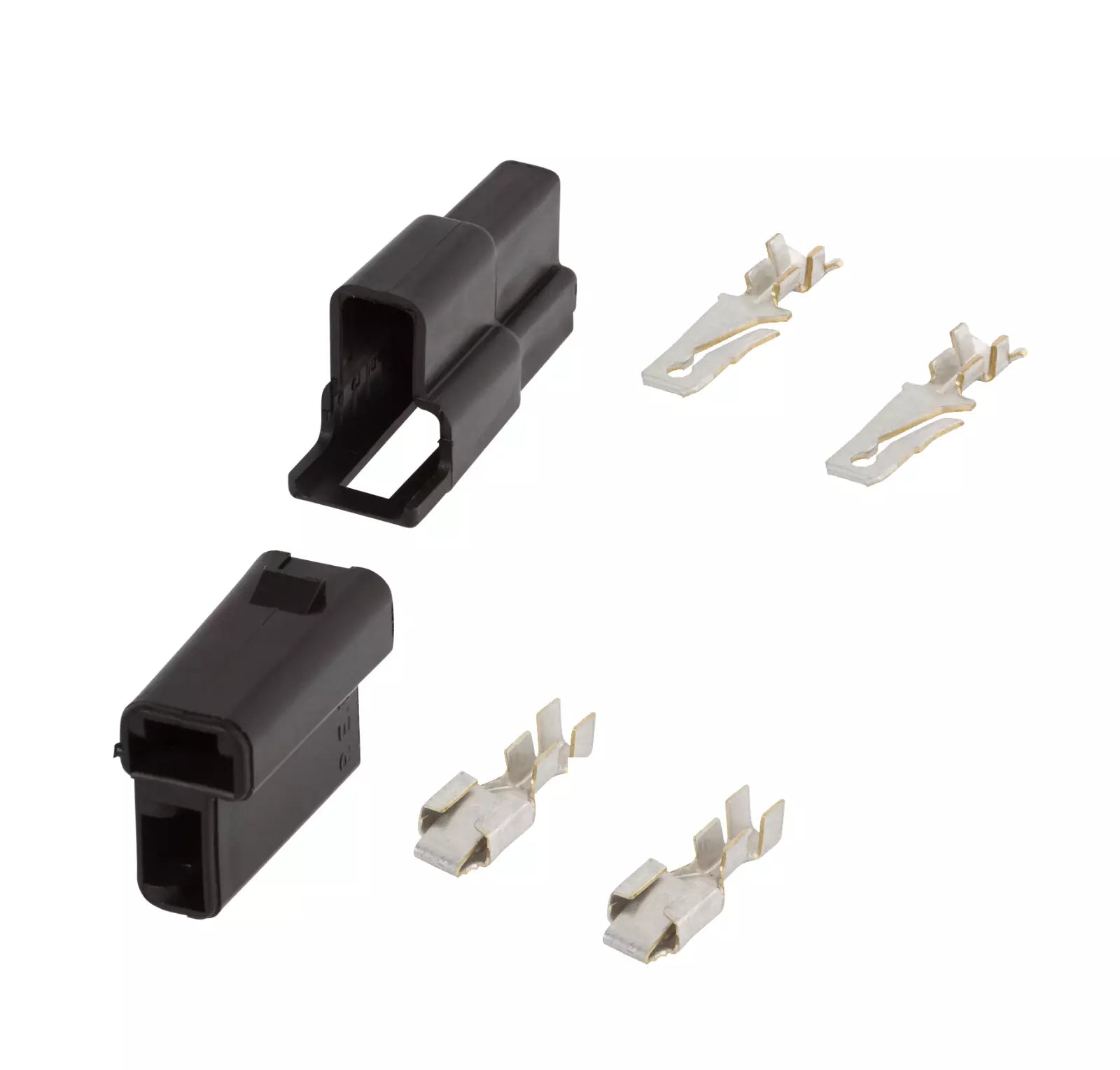 Male & Female Electrical Connector Set w/ Terminals Fits Delphi 56 Ser ...