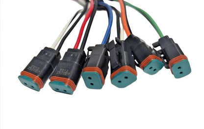 Skid Steer Aux Control Harness 14 Pin - 6 Function (Deutsch)