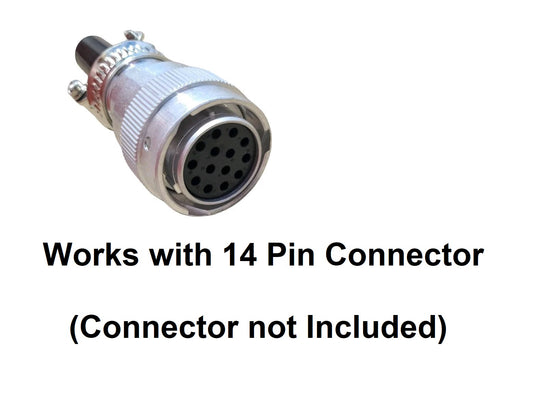 Skid Steer Auxiliary Pin Kit - 14 Position Socket Pins - Attachment Side